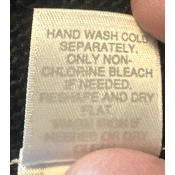 Women’s J. Jill Lightweight Linen Blend Long BLACK Open Front Cardigan Pockets M - Picture 7 of 7